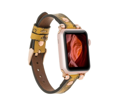 Apple Watch Uyumlu Deri Kordon 38-40-41mm RT V24SEF Apple Watch Uyumlu Deri Kordon 38-40-41mm RT V24SEF