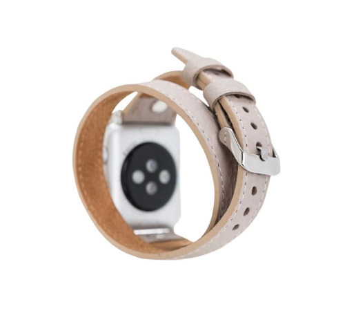 Apple Watch Uyumlu Deri Kordon 38-40-41mm Slim DTST ERC3 Apple Watch Uyumlu Deri Kordon 38-40-41mm Slim DTST ERC3