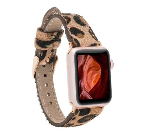 Apple Watch Uyumlu Deri Kordon 38-40-41mm Slim LE01N