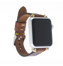 Apple Watch Uyumlu Deri Kordon 38-40-41mm Slim SRÇ RST2E