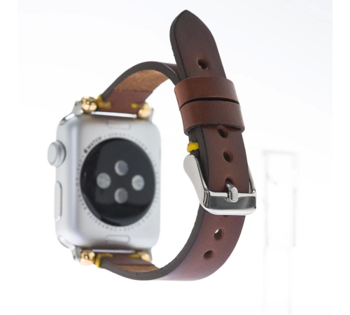 Apple Watch Uyumlu Deri Kordon 38-40-41mm Slim SRÇ RST2E Apple Watch Uyumlu Deri Kordon 38-40-41mm Slim SRÇ RST2E