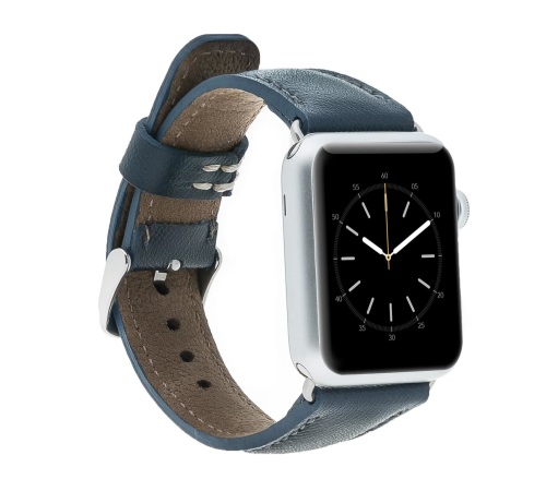Apple Watch Uyumlu Deri Kordon 38-40-41mm SNB Lacivert Apple Watch Uyumlu Deri Kordon 38-40-41mm SNB Lacivert