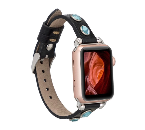 Apple Watch Uyumlu Deri Kordon 38-40-41mm TR RST1 Apple Watch Uyumlu Deri Kordon 38-40-41mm TR RST1
