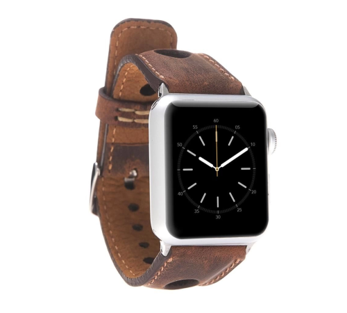 Apple Watch Uyumlu Deri Kordon 42-44-45mm ARK G2 Apple Watch Uyumlu Deri Kordon 42-44-45mm ARK G2