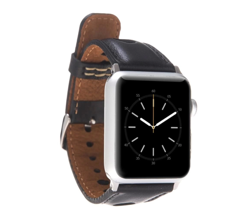 Apple Watch Uyumlu Deri Kordon 42-44-45mm ARK RST1 Apple Watch Uyumlu Deri Kordon 42-44-45mm ARK RST1