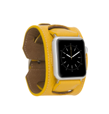 Apple Watch Uyumlu Deri Kordon 42-44-45mm Cuff FL12