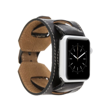 Apple Watch Uyumlu Deri Kordon 42-44-45mm Cuff RST1