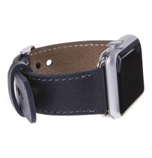 Apple Watch Uyumlu Deri Kordon 42-44-45mm CZ01 Lacivert