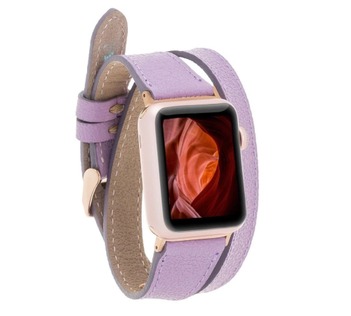 Apple Watch Uyumlu Deri Kordon 42-44-45mm DT CP22 Apple Watch Uyumlu Deri Kordon 42-44-45mm DT CP22