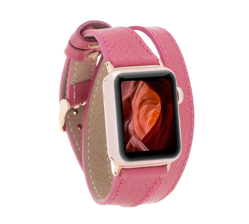 Apple Watch Uyumlu Deri Kordon 42-44-45mm DT CP4 Apple Watch Uyumlu Deri Kordon 42-44-45mm DT CP4