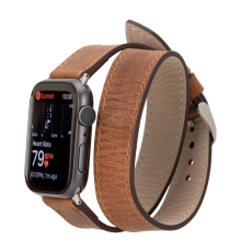 Apple Watch Uyumlu Deri Kordon 42-44-45mm DT G2