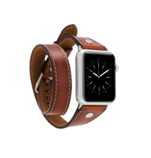 Apple Watch Uyumlu Deri Kordon 42-44-45mm DT ST RST2EF