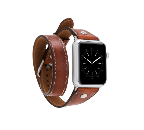 Apple Watch Uyumlu Deri Kordon 42-44-45mm DT ST RST2EF Apple Watch Uyumlu Deri Kordon 42-44-45mm DT ST RST2EF