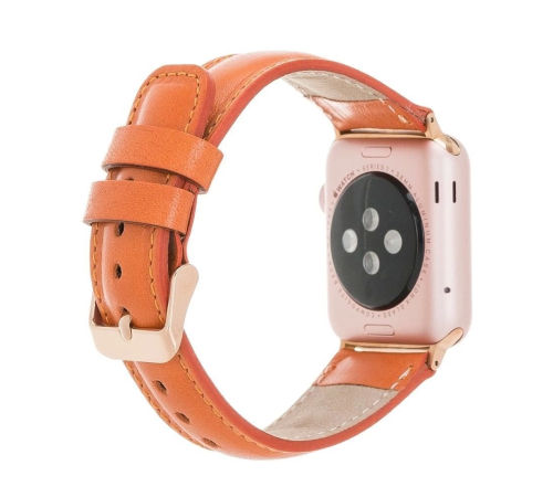 Apple Watch Uyumlu Deri Kordon 42-44-45mm F5 Taba Apple Watch Uyumlu Deri Kordon 42-44-45mm F5 Taba