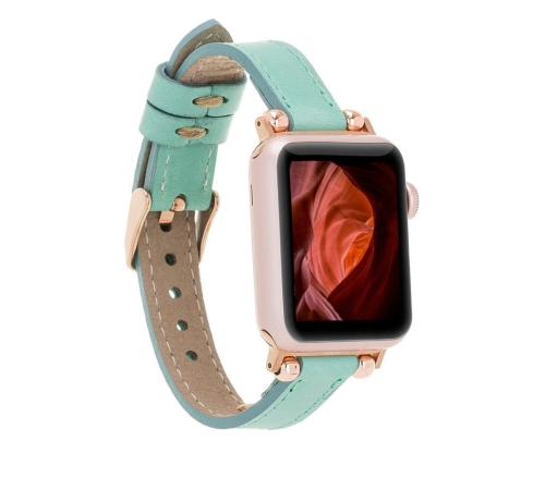 Apple Watch Uyumlu Deri Kordon 42-44-45mm Ferro BRN7 Apple Watch Uyumlu Deri Kordon 42-44-45mm Ferro BRN7