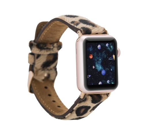 Apple Watch Uyumlu Deri Kordon 42-44-45mm LEO1N Apple Watch Uyumlu Deri Kordon 42-44-45mm LEO1N