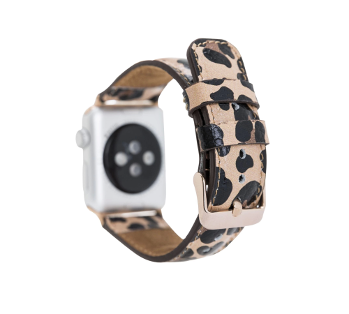 Apple Watch Uyumlu Deri Kordon 42-44-45mm Leopar NE Apple Watch Uyumlu Deri Kordon 42-44-45mm Leopar NE