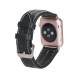 Apple Watch Uyumlu Deri Kordon 42-44-45mm NM3-AS1 Siyah
