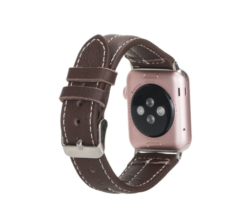 Apple Watch Uyumlu Deri Kordon 42-44-45mm NM3-AS3 Kahve Apple Watch Uyumlu Deri Kordon 42-44-45mm NM3-AS3 Kahve