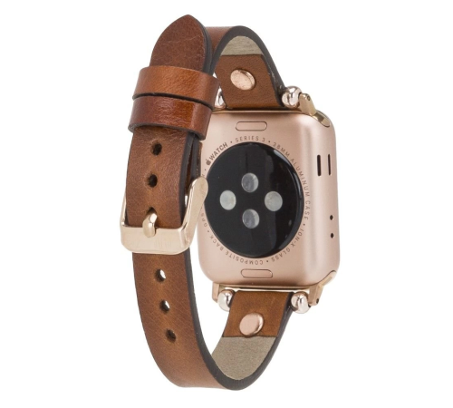 Apple Watch Uyumlu Deri Kordon 42-44-45mm RG RST2EF Apple Watch Uyumlu Deri Kordon 42-44-45mm RG RST2EF