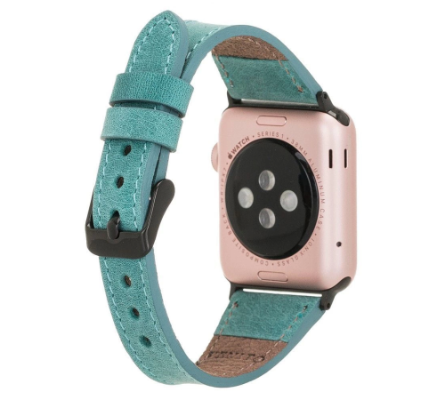 Apple Watch Uyumlu Deri Kordon 42-44-45mm Slim CZ12 Apple Watch Uyumlu Deri Kordon 42-44-45mm Slim CZ12