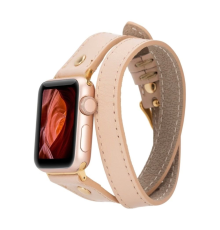 Apple Watch Uyumlu Deri Kordon 42-44-45mm Slim DT GT NU1