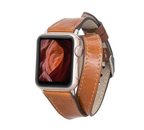 Apple Watch Uyumlu Deri Kordon 42-44-45mm Slim DT QUA Apple Watch Uyumlu Deri Kordon 42-44-45mm Slim DT QUA