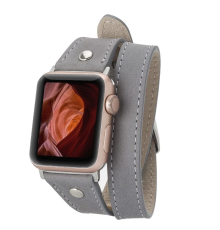 Apple Watch Uyumlu Deri Kordon 42-44-45mm Slim DT STRST9