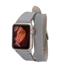 Apple Watch Uyumlu Deri Kordon 42-44-45mm Slim DTQUARST9