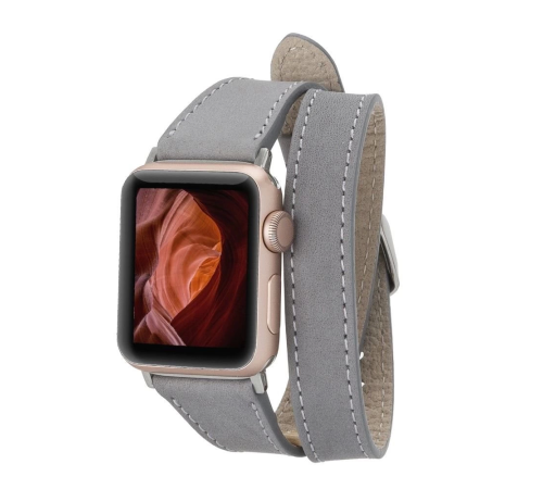 Apple Watch Uyumlu Deri Kordon 42-44-45mm Slim DTQUARST9 Apple Watch Uyumlu Deri Kordon 42-44-45mm Slim DTQUARST9