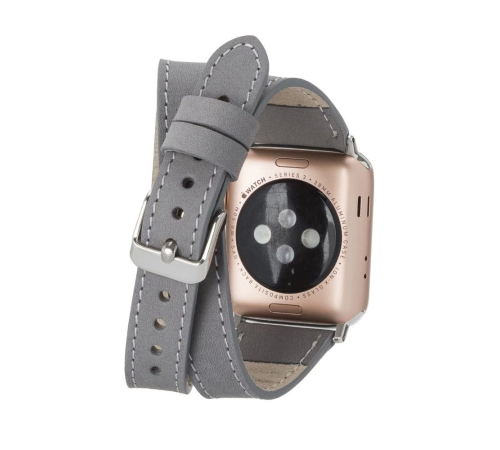 Apple Watch Uyumlu Deri Kordon 42-44-45mm Slim DTQUARST9 Apple Watch Uyumlu Deri Kordon 42-44-45mm Slim DTQUARST9