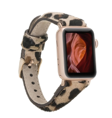 Apple Watch Uyumlu Deri Kordon 42-44-45mm Slim LE01N