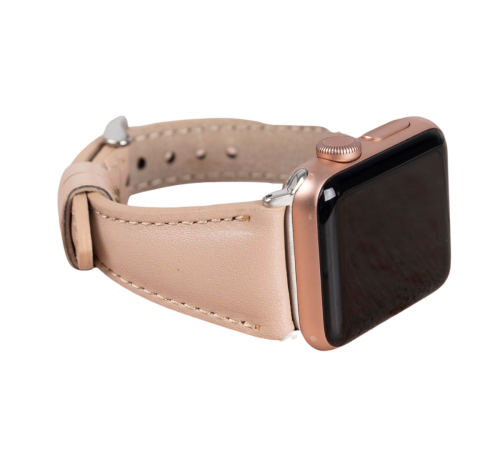 Apple Watch Uyumlu Deri Kordon 42-44-45mm Slim NU1 Apple Watch Uyumlu Deri Kordon 42-44-45mm Slim NU1