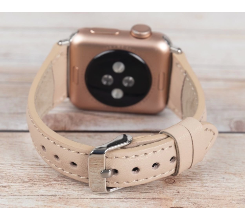 Apple Watch Uyumlu Deri Kordon 42-44-45mm Slim NU1 Apple Watch Uyumlu Deri Kordon 42-44-45mm Slim NU1