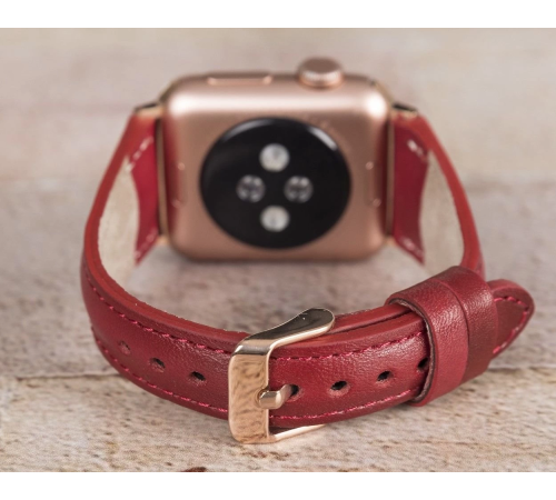 Apple Watch Uyumlu Deri Kordon 42-44-45mm Slim V4EF Apple Watch Uyumlu Deri Kordon 42-44-45mm Slim V4EF