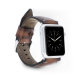 Apple Watch Uyumlu Deri Kordon 42-44-45mm SM26 Kahve