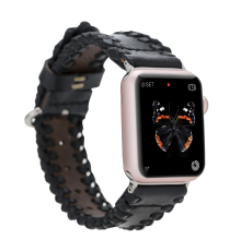 Apple Watch Uyumlu Deri Kordon 42-44-45mm SM43 RST1