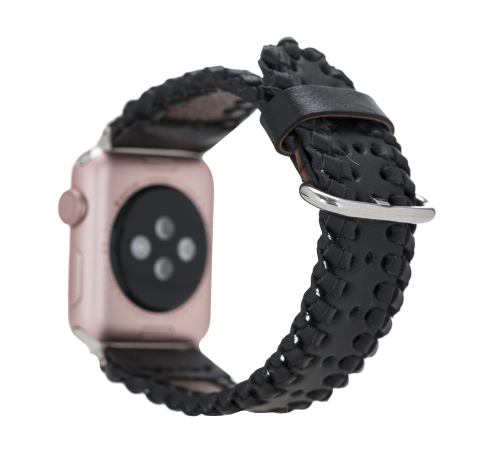 Apple Watch Uyumlu Deri Kordon 42-44-45mm SM43 RST1 Apple Watch Uyumlu Deri Kordon 42-44-45mm SM43 RST1