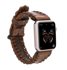 Apple Watch Uyumlu Deri Kordon 42-44-45mm SM58 RST2EF