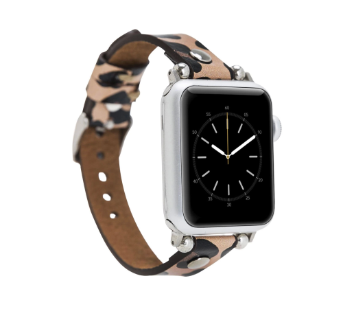 Apple Watch Uyumlu Deri Kordon 42-44-45mm ST Leopar NE Apple Watch Uyumlu Deri Kordon 42-44-45mm ST Leopar NE