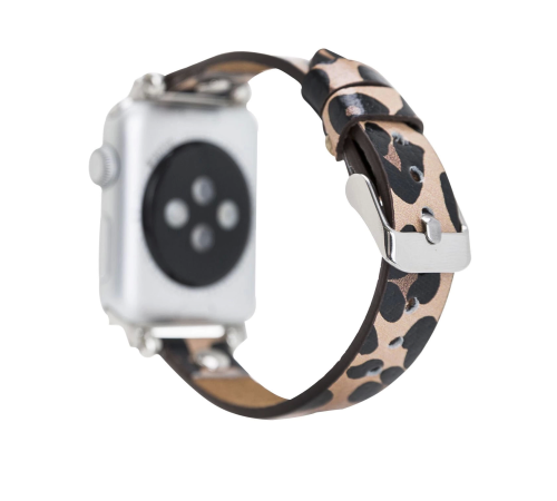 Apple Watch Uyumlu Deri Kordon 42-44-45mm ST Leopar NE Apple Watch Uyumlu Deri Kordon 42-44-45mm ST Leopar NE