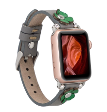 Apple Watch Uyumlu Deri Kordon Clover 38-40-41mm ST RST9