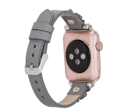 Apple Watch Uyumlu Deri Kordon Clover 38-40-41mm ST RST9 Apple Watch Uyumlu Deri Kordon Clover 38-40-41mm ST RST9