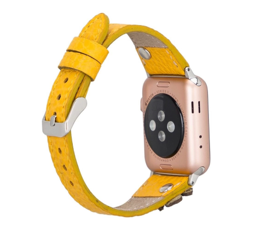 Apple Watch Uyumlu Deri Kordon Clover 42-44-45mm TR FL12 Apple Watch Uyumlu Deri Kordon Clover 42-44-45mm TR FL12