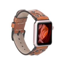 Apple Watch Uyumlu Deri Kordon Cross 42-44-45mm BT RST2E