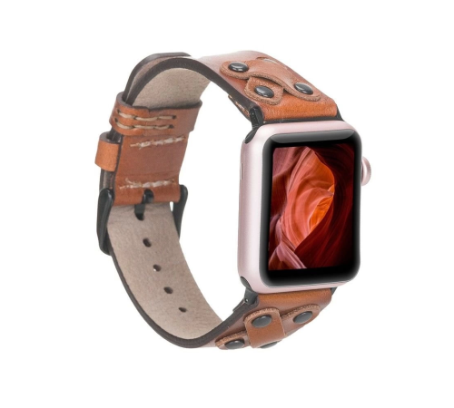 Apple Watch Uyumlu Deri Kordon Cross 42-44-45mm BT RST2E Apple Watch Uyumlu Deri Kordon Cross 42-44-45mm BT RST2E