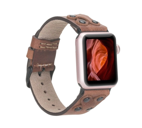 Apple Watch Uyumlu Deri Kordon Cross 42-44-45mm BT TN02 Apple Watch Uyumlu Deri Kordon Cross 42-44-45mm BT TN02