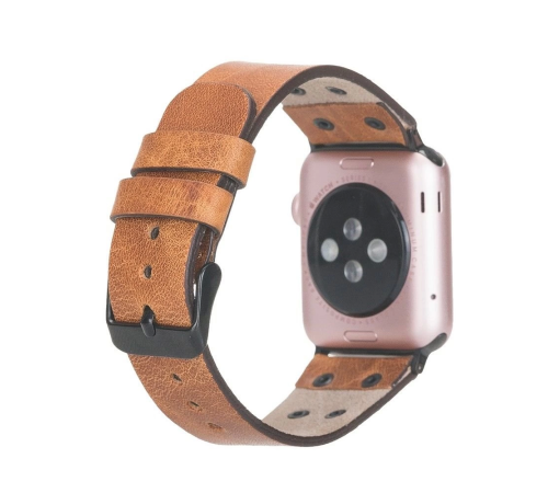Apple Watch Uyumlu Deri Kordon Cross 42-44-45mm BT V18 Apple Watch Uyumlu Deri Kordon Cross 42-44-45mm BT V18