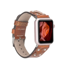 Apple Watch Uyumlu Deri Kordon Cross 42-44-45mm ST RST2E