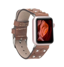 Apple Watch Uyumlu Deri Kordon Cross 42-44-45mm ST TN02